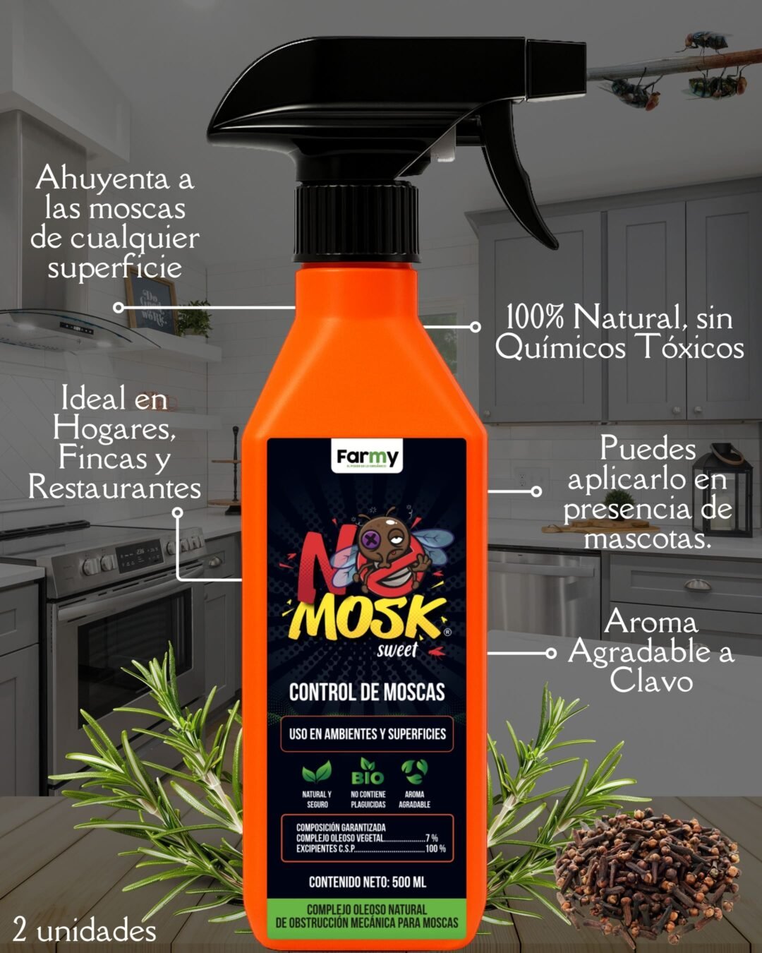 NoMosk Repelente para Moscas