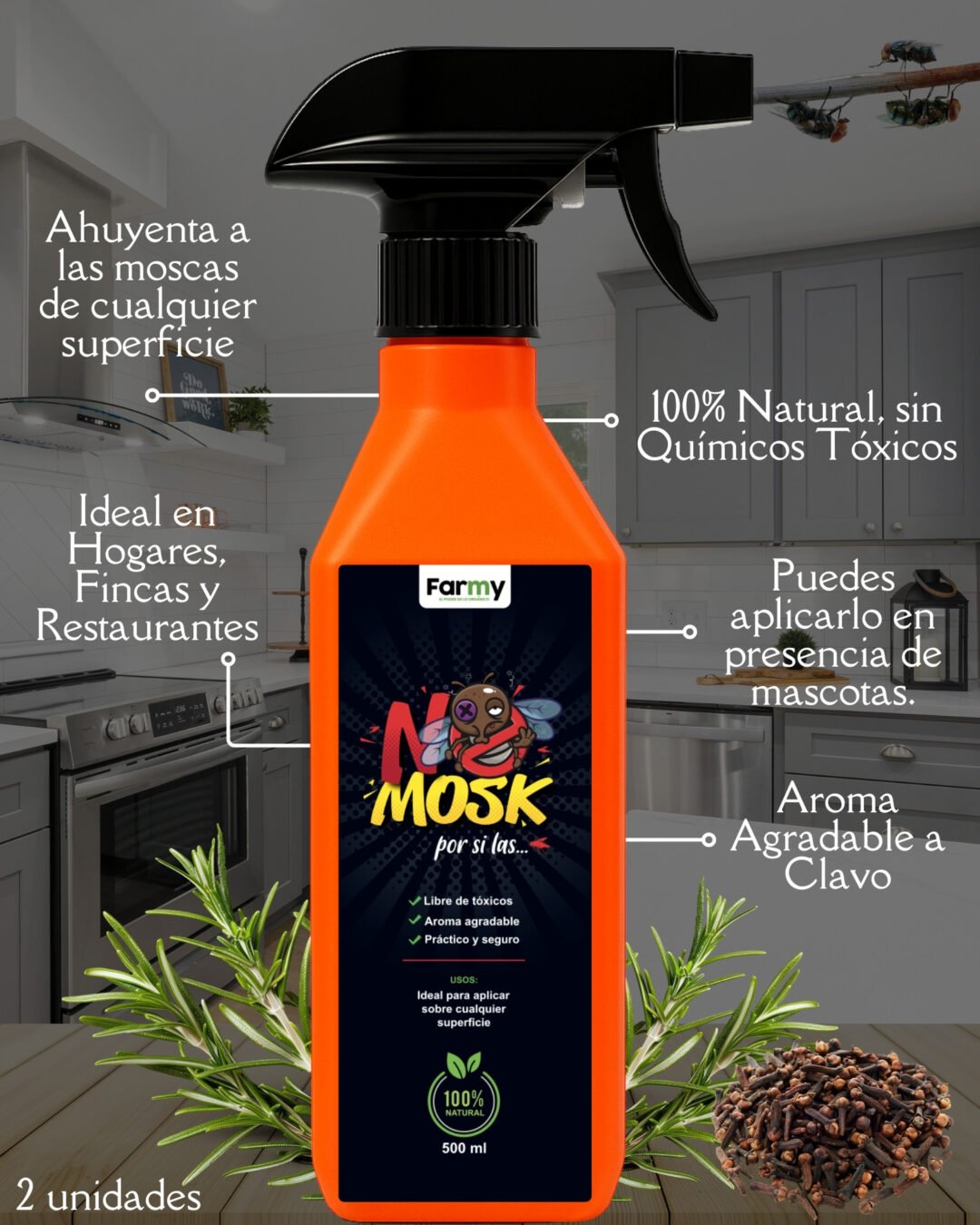 NoMosk Repelente para Moscas