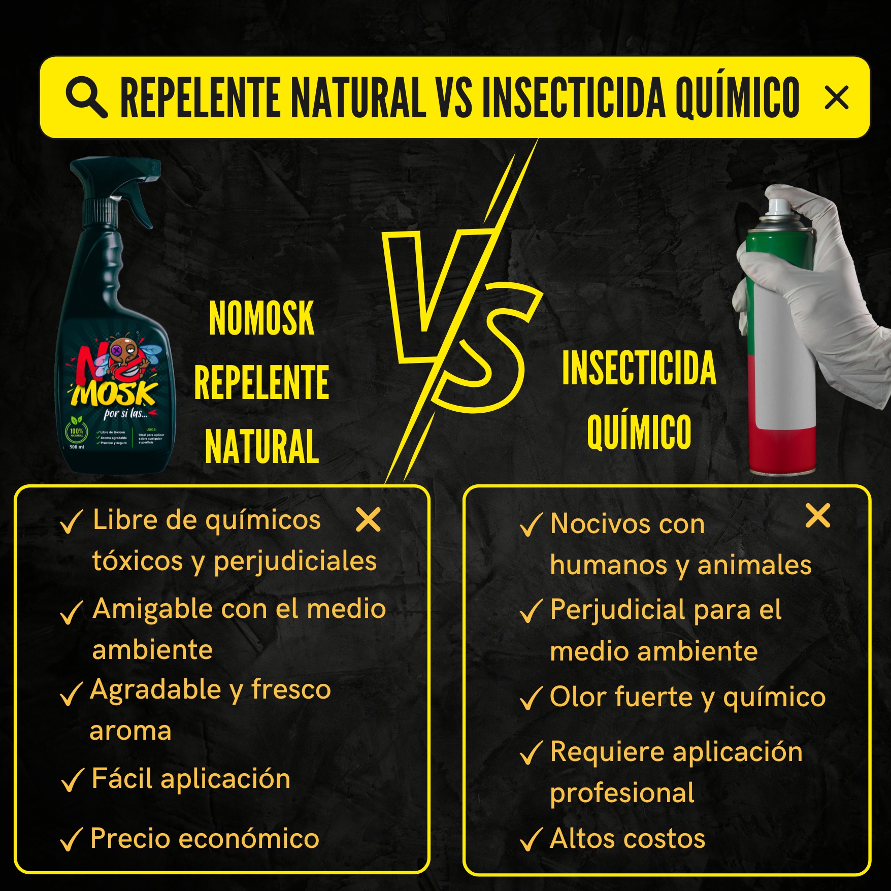 NoMosk vs Insecticida