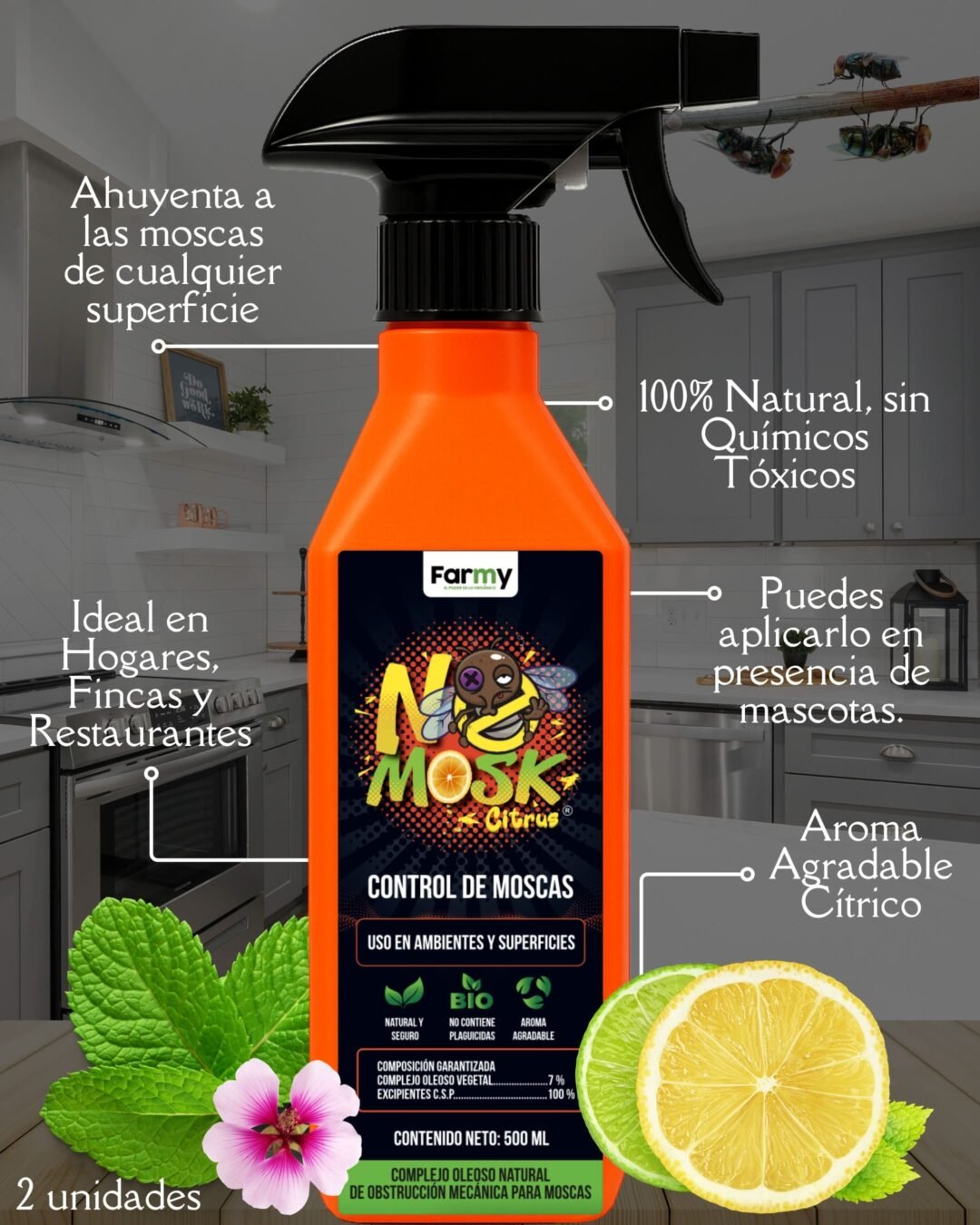 NoMosk Citrus Repelente para Moscas
