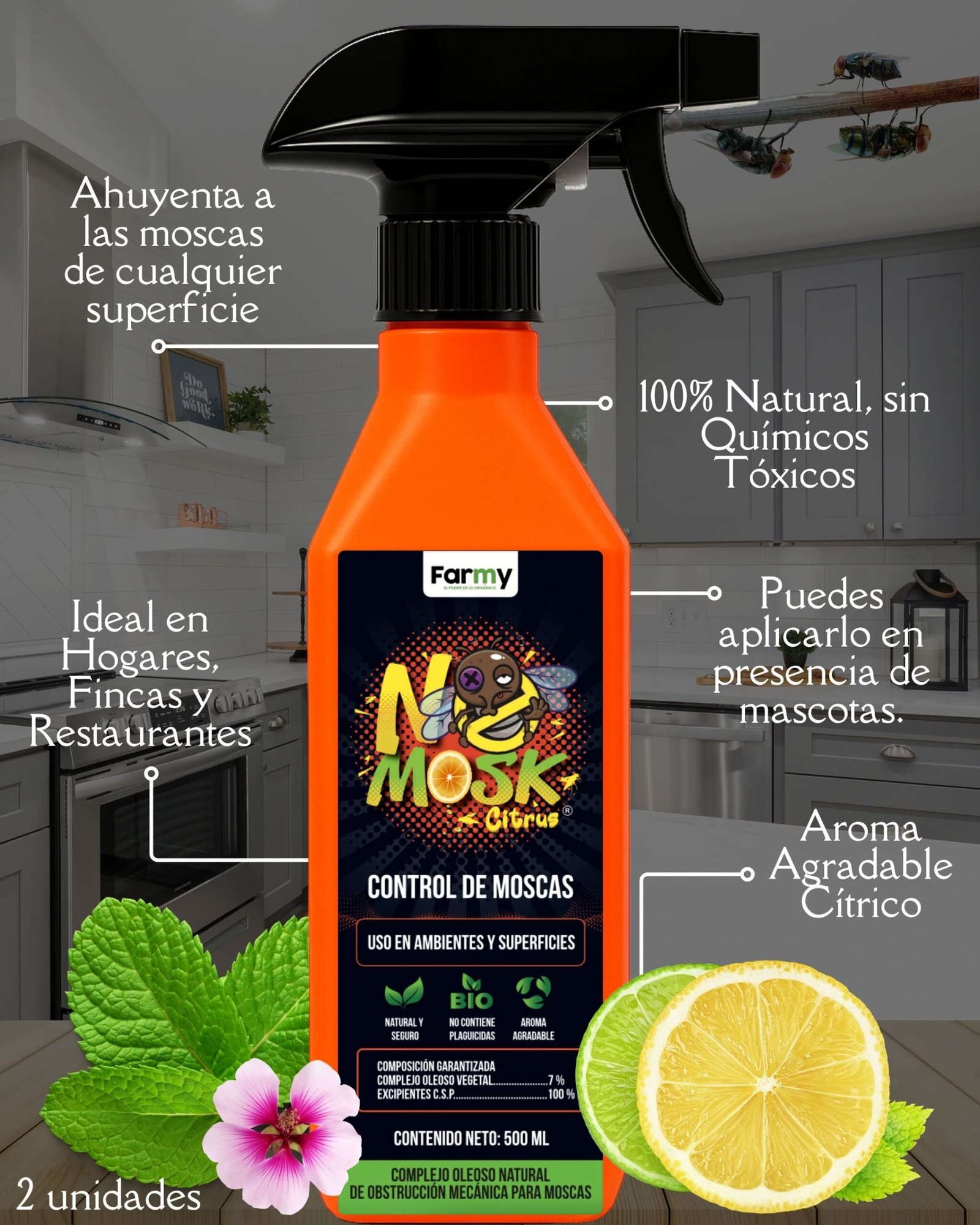 NoMosk Citrus Repelente para Moscas