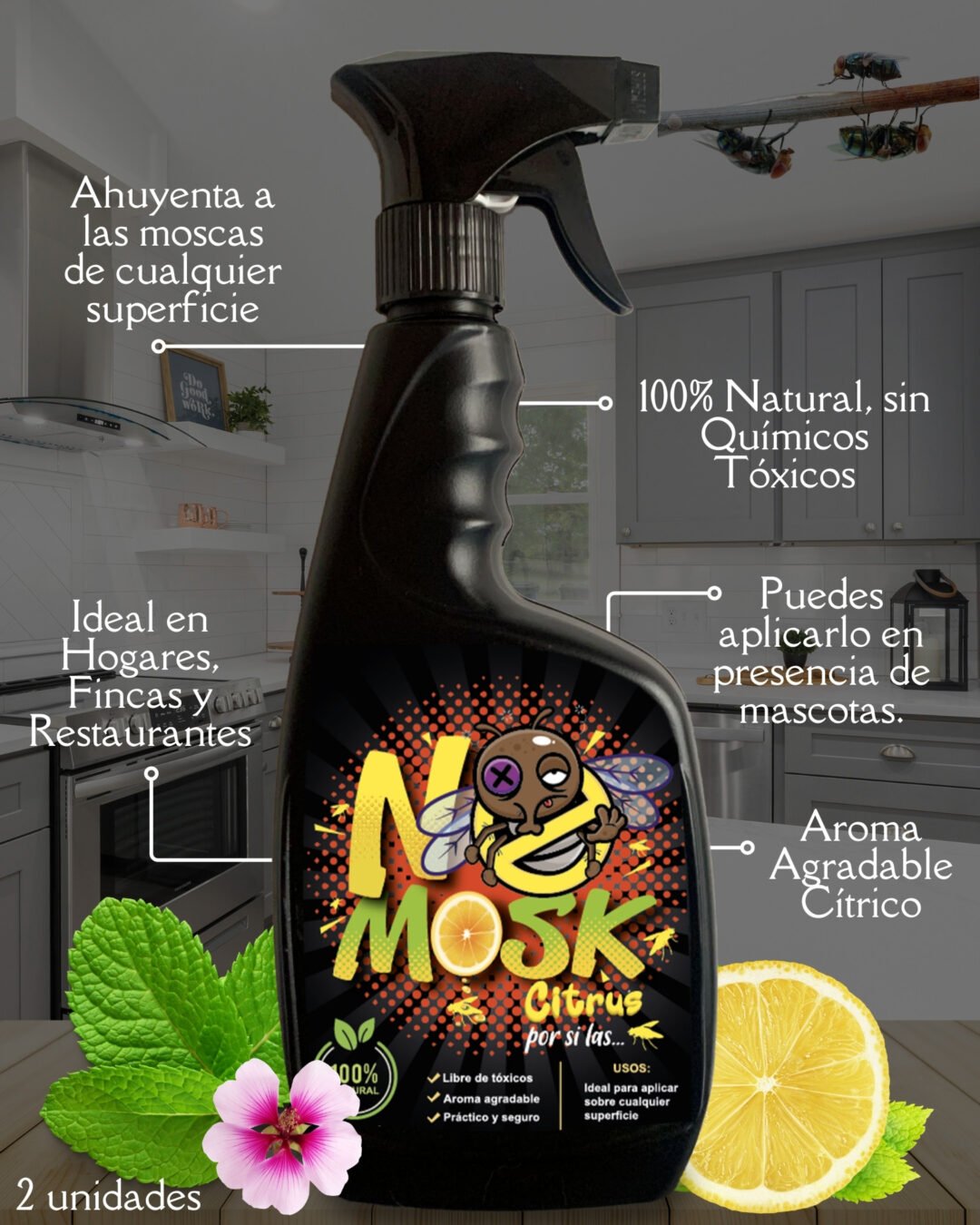NoMosk Citrus Repelente para Moscas