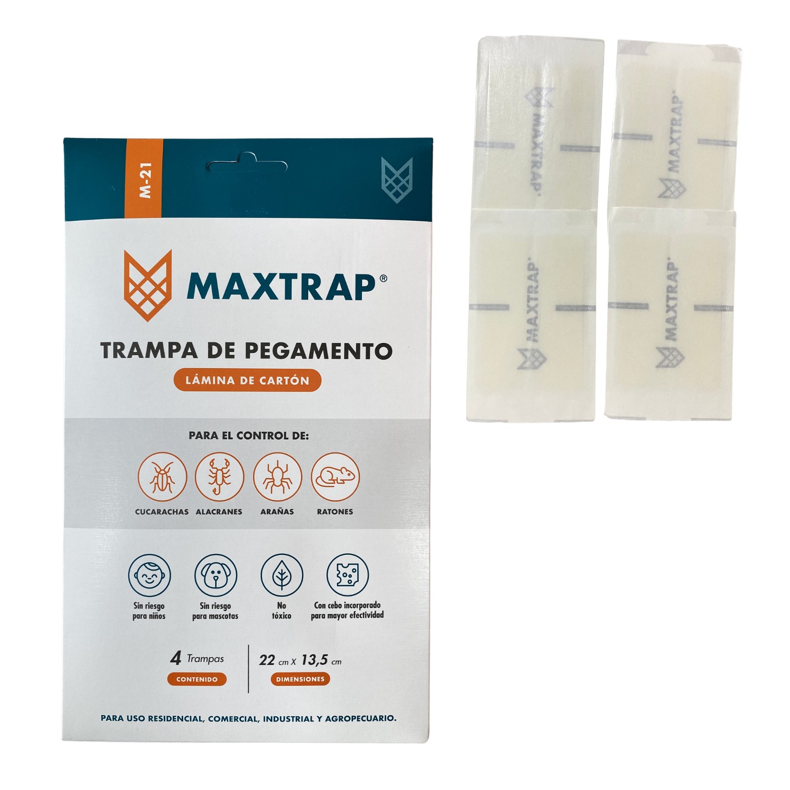 Trampa de pegamento para Cucarachas MAXTRAP M-3 - Farmy Supermercado  Agropecuario