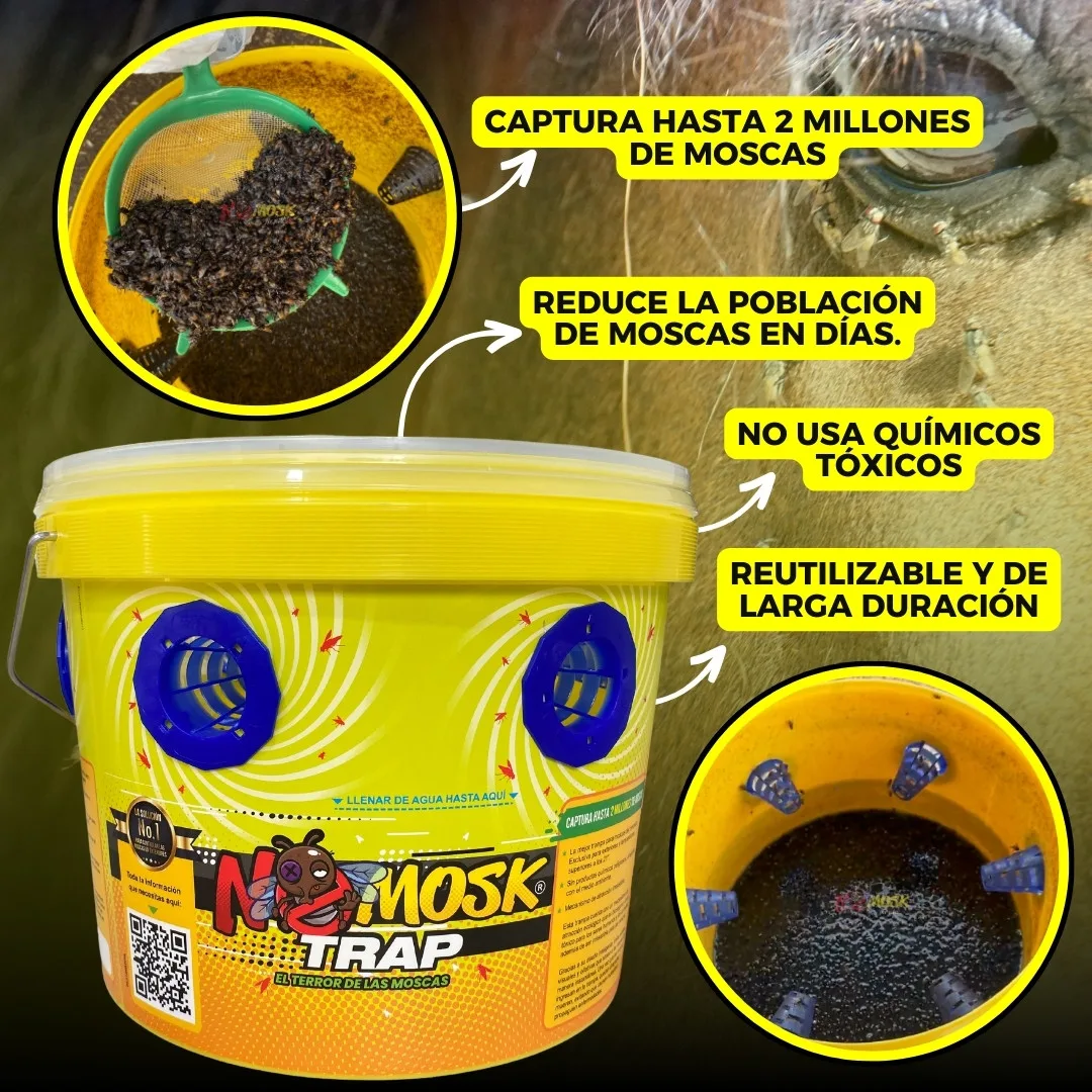 NoMosk® Fly Trap Industrial | Trampa para Moscas en Exteriores - Image 4