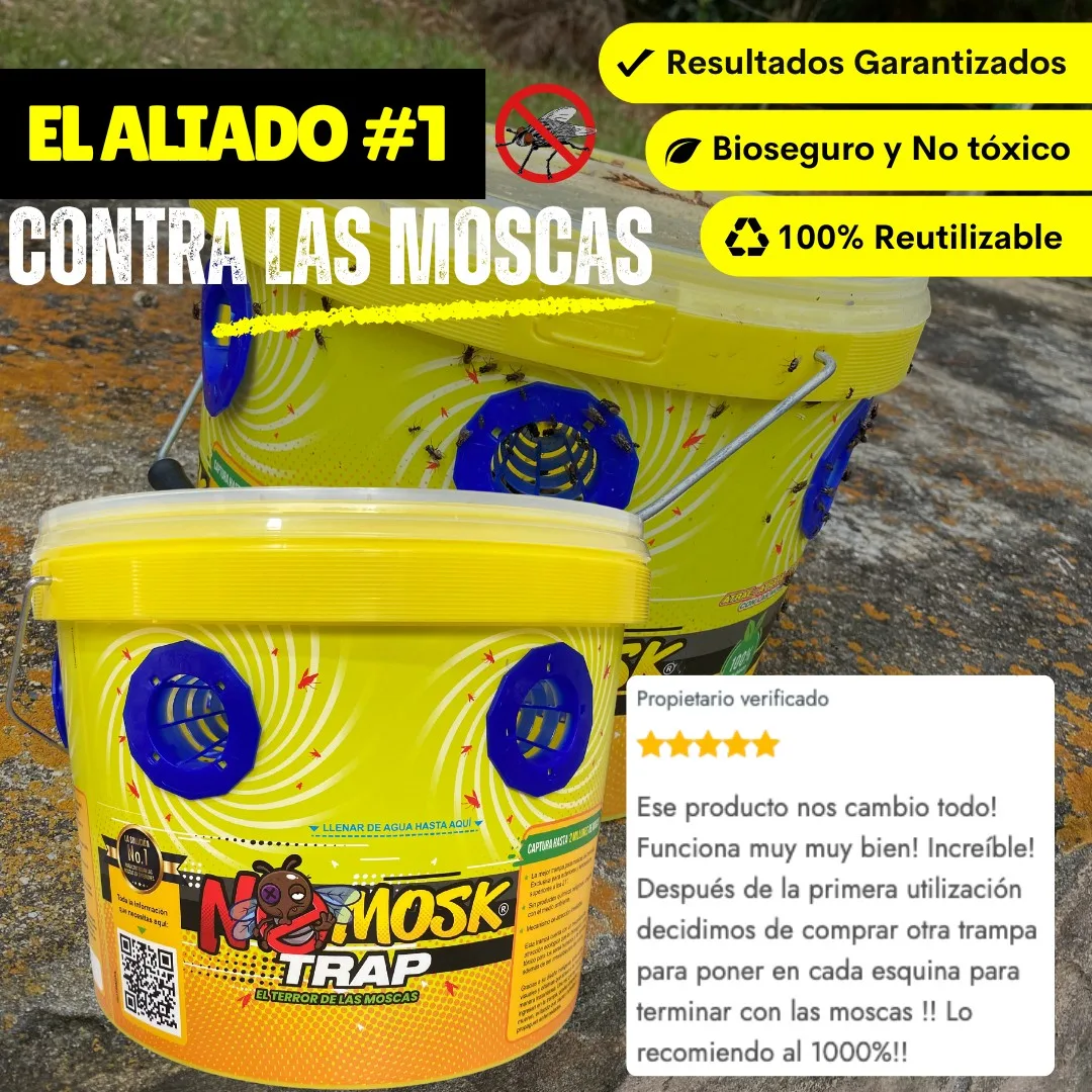 NoMosk® Fly Trap Industrial | Trampa para Moscas en Exteriores - Image 3