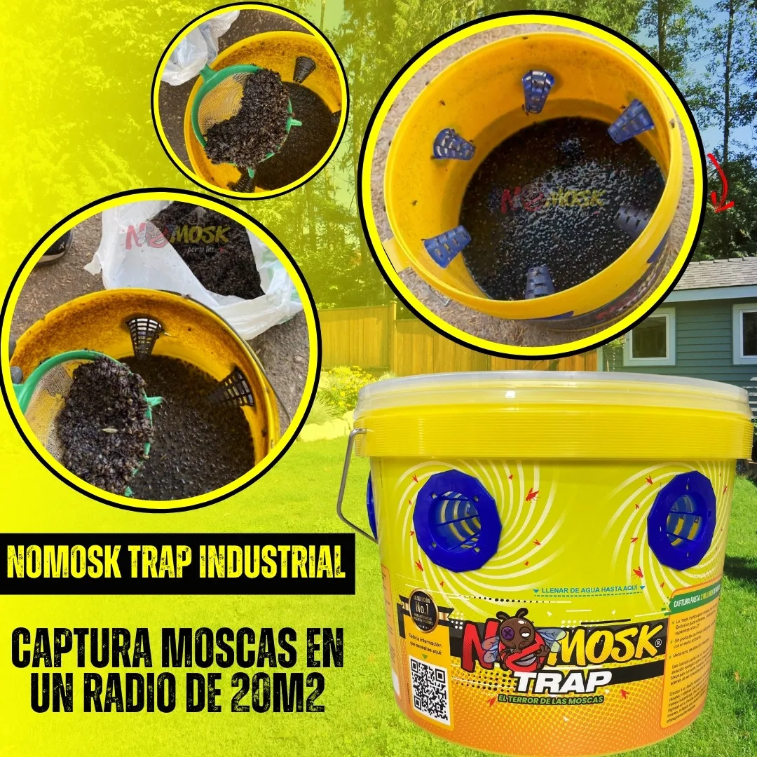 NoMosk® Fly Trap Industrial | Trampa para Moscas en Exteriores - Image 2