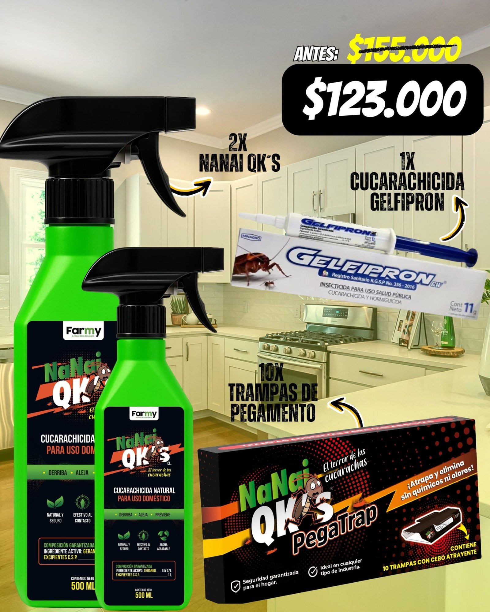 Kit Adiós Cucarachas