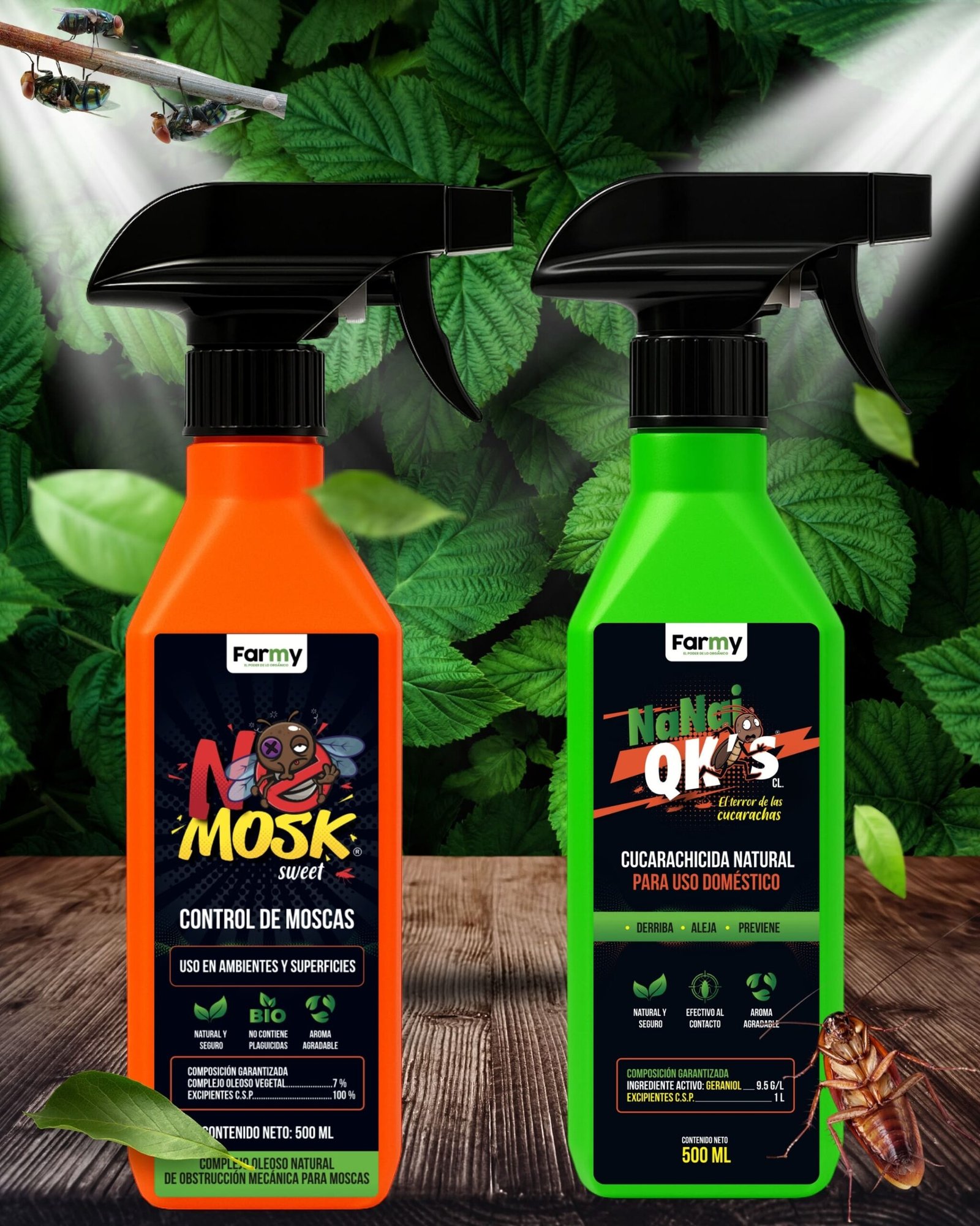 Kit Moscas y Cucarachas NoMosk y NaNai Qks