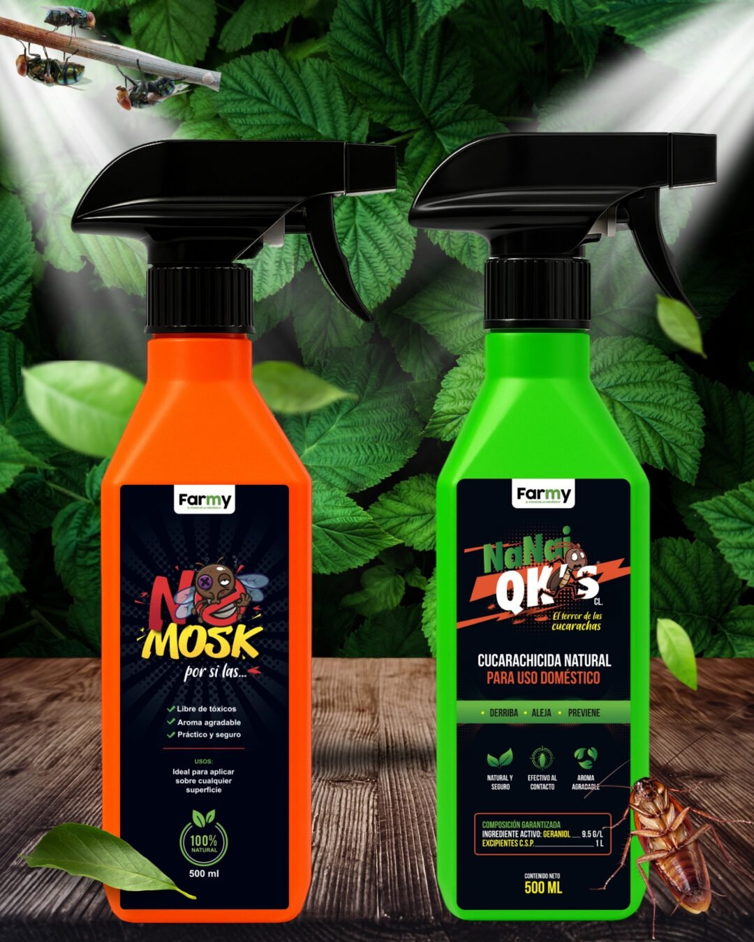 Kit Moscas y Cucarachas NoMosk y NaNai Qks