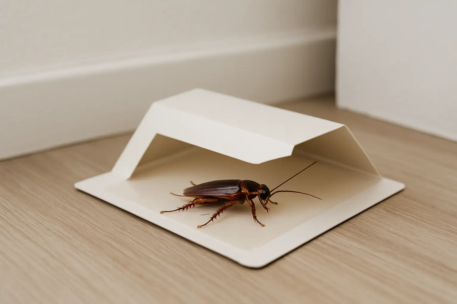 Trampa adhesiva para cucarachas: úsala bien