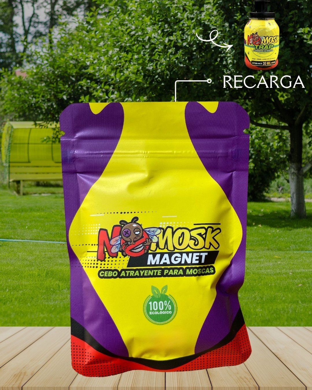 NoMosk Magnet Mediano | Recarga Cebo Atrayente